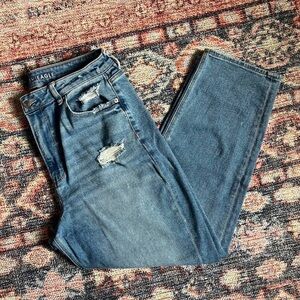 American Eagle Mom Straight Jean Stretch Size 14R